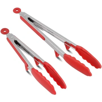 Pinze da cucina in silicone, acciaio inossidabile di alta qualità