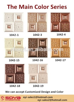 3D decoration soft leather sandwish wall panel and ceiling panel