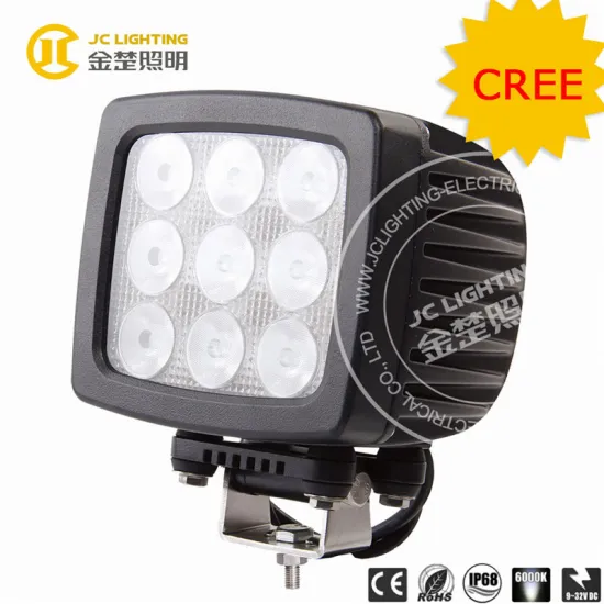 12v 24v LED Work Light lamp 90W square Flood Beam/LED Work Lamp 9-32V