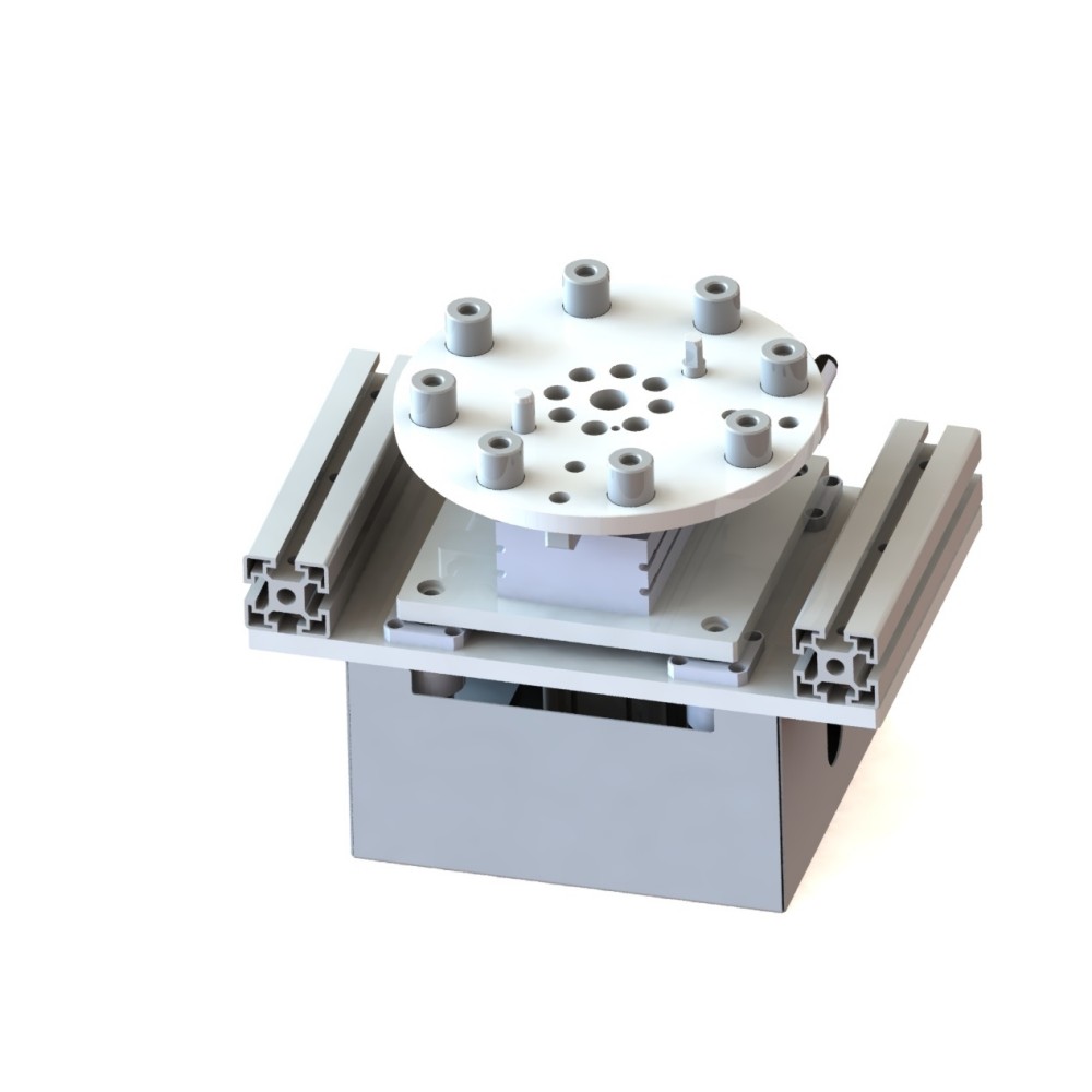 Unidades rotativas transportadoras para sistema de transferência de paletes e design do sistema de manuseio de paletes