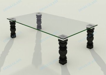 crystal glass table top