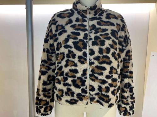 Women Print Sherpa Outer Wear