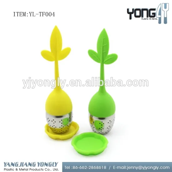 Foot grade stainless steel tea ball, with tray tea strainer