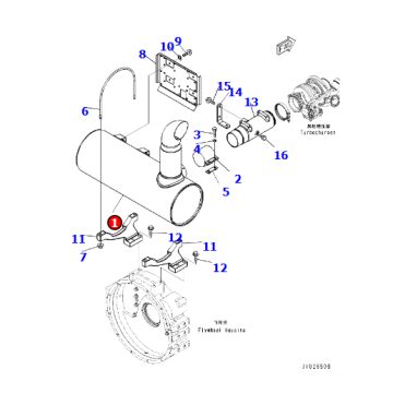 SAA6D140E DUFFLER 6745-11-6510