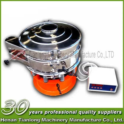 Ultrasonic vibrating sieve for skimmed milk powder