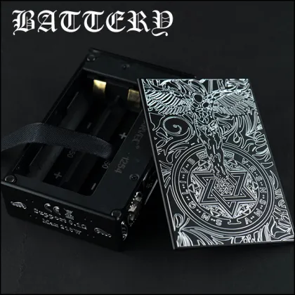 Engraved Dual 18650 Guardian Angel Box Mod