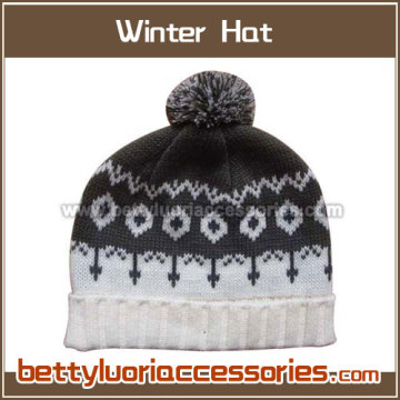 Women Jacquard Beanie Hat