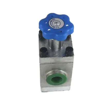 Colliery machine hydraulic bidirectional throttle valve