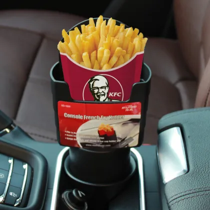 Multi function car potato chip cup holder