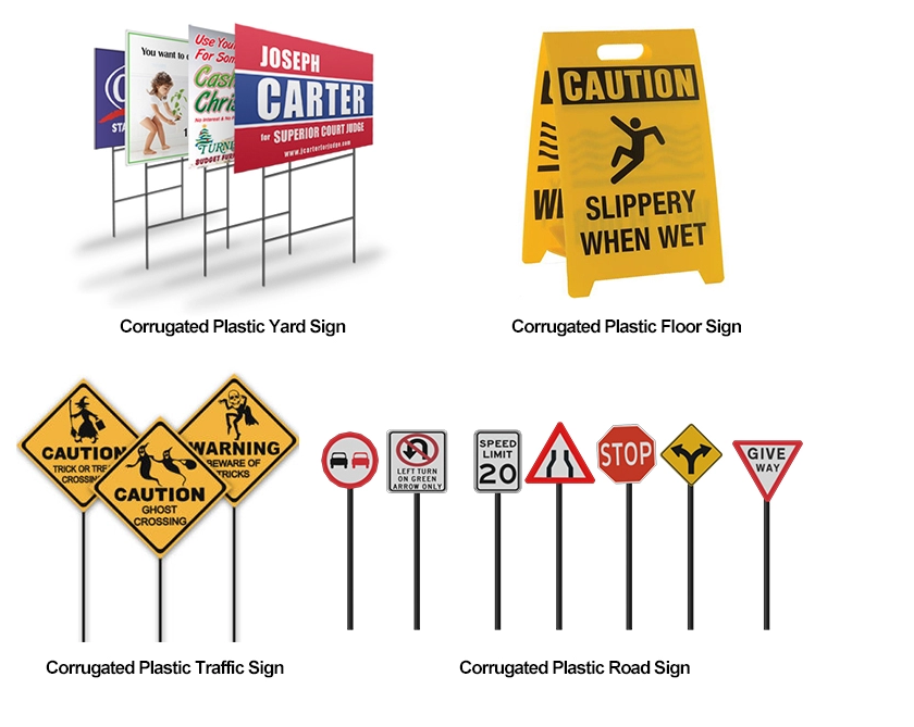 Cheap price polypropylene plastic road traffic signs