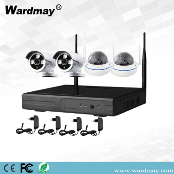 4CH 1.0/2.0MP Security Wireless Wifi NVR Kits