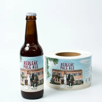 Custom Waterproof Craft Beer Glass Bottle Label