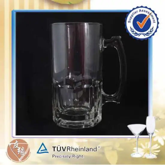 custom design 960ml large beer drinking glasses wholesale