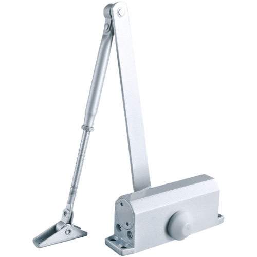Гидравлический дверной доводчик, удерживающий открытую дверь на 90 градусов