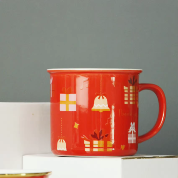 Christmas Gift Ceramic Mug - Creative Cup for Restaurant, Home, and Promotion