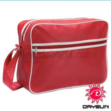 Retro custom PVC Leather Messenger Bag