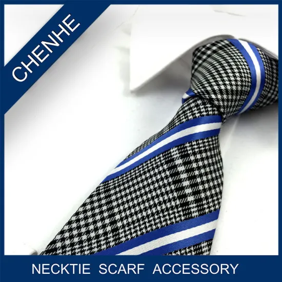 promotional polyester checked necktie