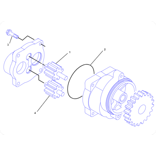 Mixer RM-300 oil pump assembly 2335220/233-5220