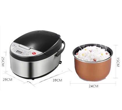 5L Electric Rice Cooker with Steam Function and Smart Board - Cuchen