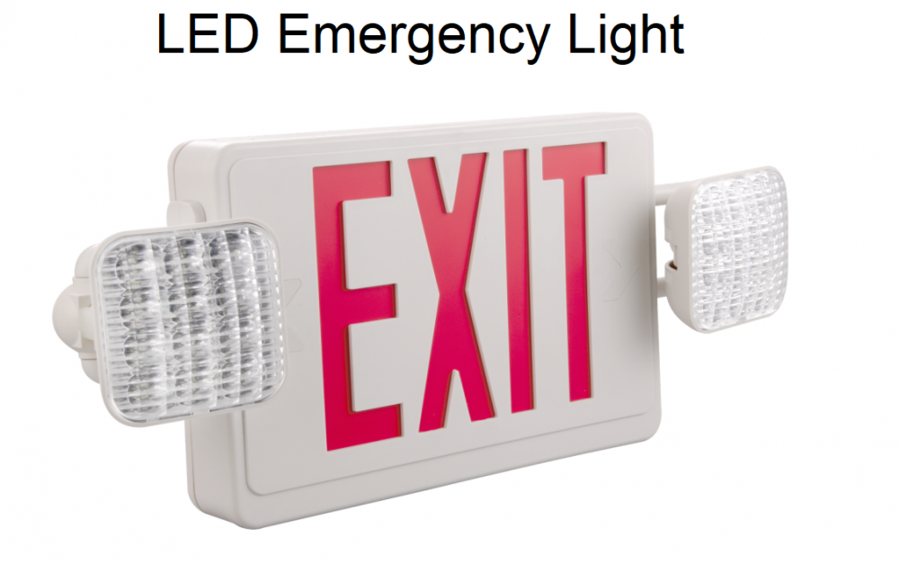 Señal de salida de luz de emergencia recargable LED