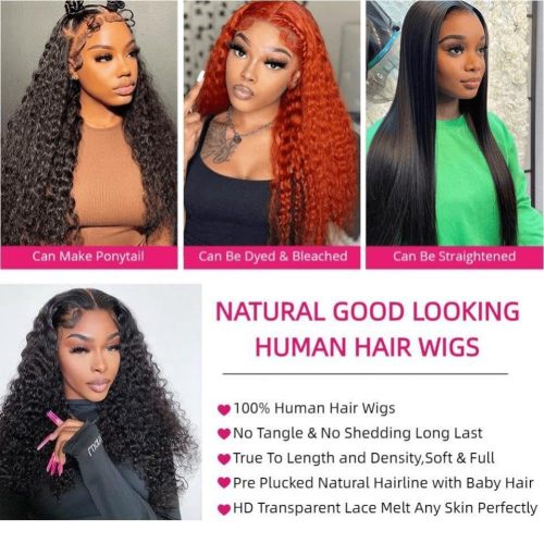 Deep wave Human Hair Wig