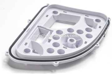 Custom molded silicone rubber gasket for plastic device