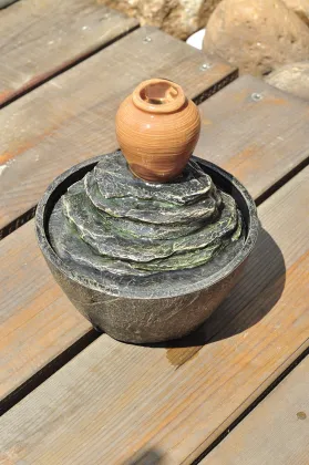 Table Fountain Pottery Pot 2 Style