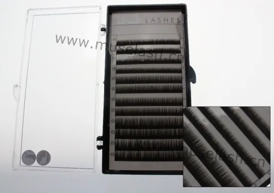 Private labeling Brown color Individual mink eyebrow extension wholelsale