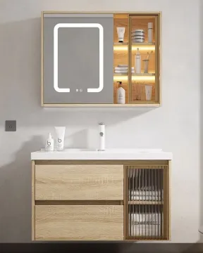 Wholesale Middle East Hot Sale Wooden Bathroom Vanity Sink Cabinet