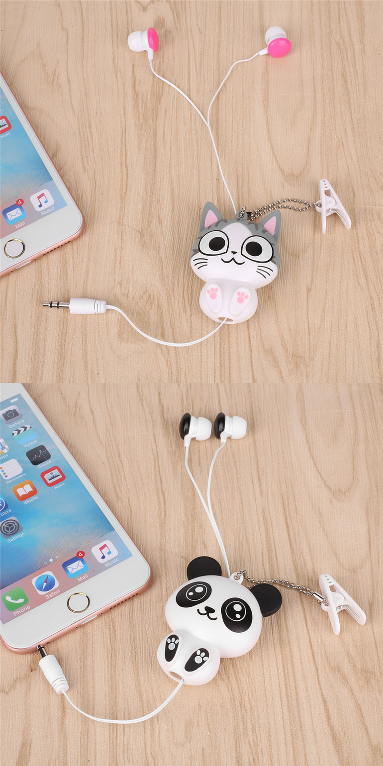 retractable earphones cat