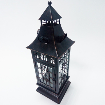 Metal Hurricane Lantern For Halloween