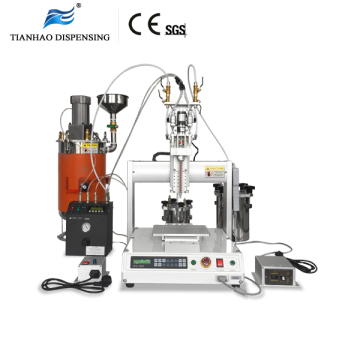 epoxy resin adhesive glue dynamic mixing dispensing machine with heating and cleaning function