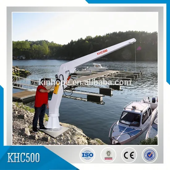 Powder coated Marine Cargo Deck Aluminum Crane