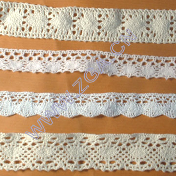 Cotton lace for fashion garment
