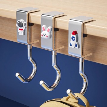 Multifunctional Adjustable Movable Hook for Desk and Home Use