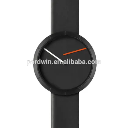 tempo libero black watch with lock caseback watch