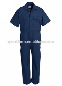 Coverall short sleeve 100% cotton mechanic Work wear coverall