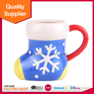 Hot sale good quality promotional Christmas ceramic water mugs