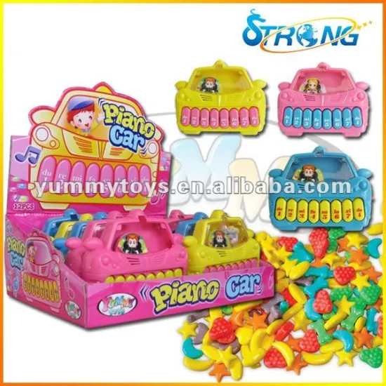 Piano Car Music Game Toy with Candy