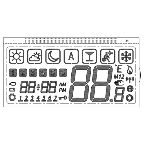 Pantalla LCD de instrumentos en venta