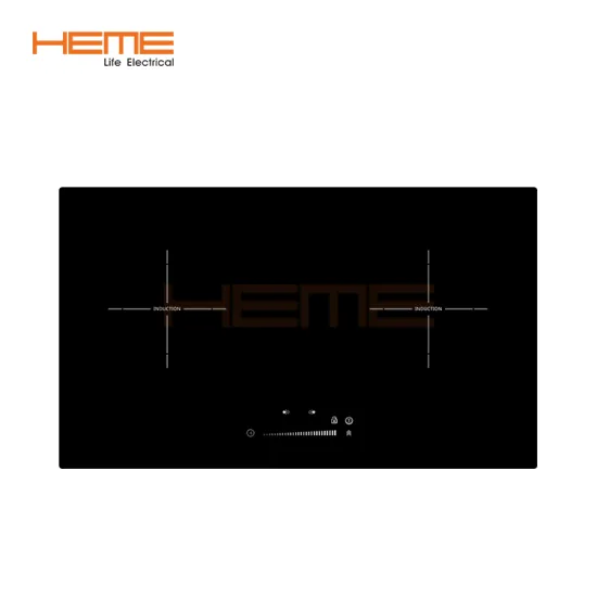 2 Burner Induction Electric Hob with Glass Top - 3500W, Black, 70cm, CB/CE Certified