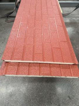 Orange-red Standard Brick-Patterned Metal Carved Panels