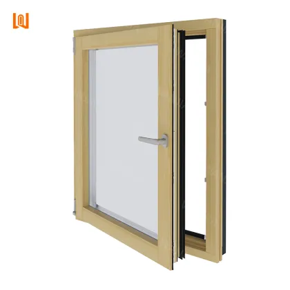 High Quality Custom Modern Wooden and Aluminum Clad Casement Windows