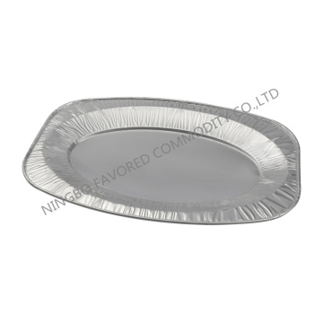 Recipiente de papel de aluminio bandeja ovalada de 14 &quot;