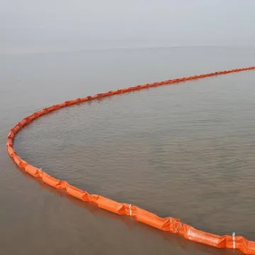 PVC Tarpaulin Inflatable Floating Oil Spill Containment Boom