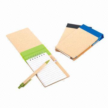 Recycled Notebooks with Cartoon Decoration/Color Pad, Customized Logo Printings are Accepted