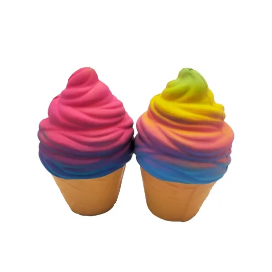 Hot Sale Ice Cream Cone Shape Squishy Toys: Perfect Anti-Stress Relief and Novelty Item