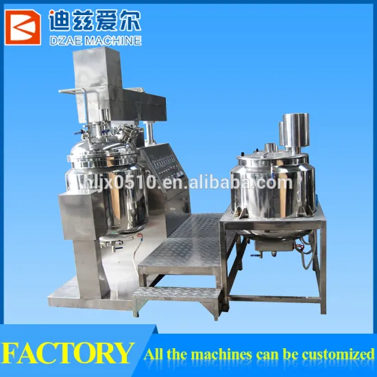 250L vacuum homogenizer mixer cosmetic cream making machine