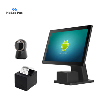 15.6 Inch Android POS Terminal Cash Register All-in-One Supermarket Mini Cash Register
