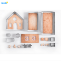 10PCS 3D GingerBread House-Ausstecher-Set